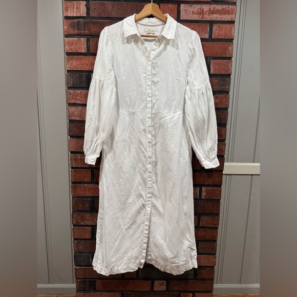 Boden Dresses & Skirts - Boden White Button-Down Dress